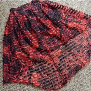 Fashion to Figure High Low Floral Skirt